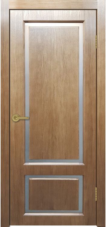 Межкомнатная дверь Мадрид-2 (Дуб янтарный) 600*2000
