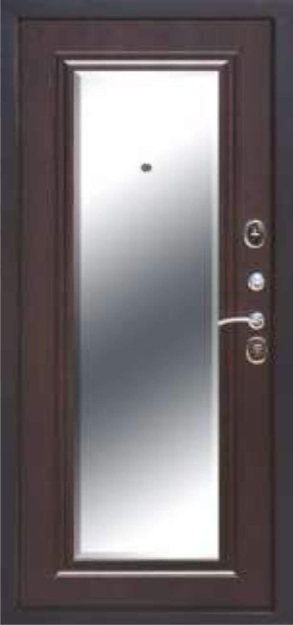 Входная дверь СТАНДАРТ ЛИНИИ 2 Зеркало фацет 860*2050 (СТАНДАРТ ЛИНИИ 2 Зеркало фацет венге)