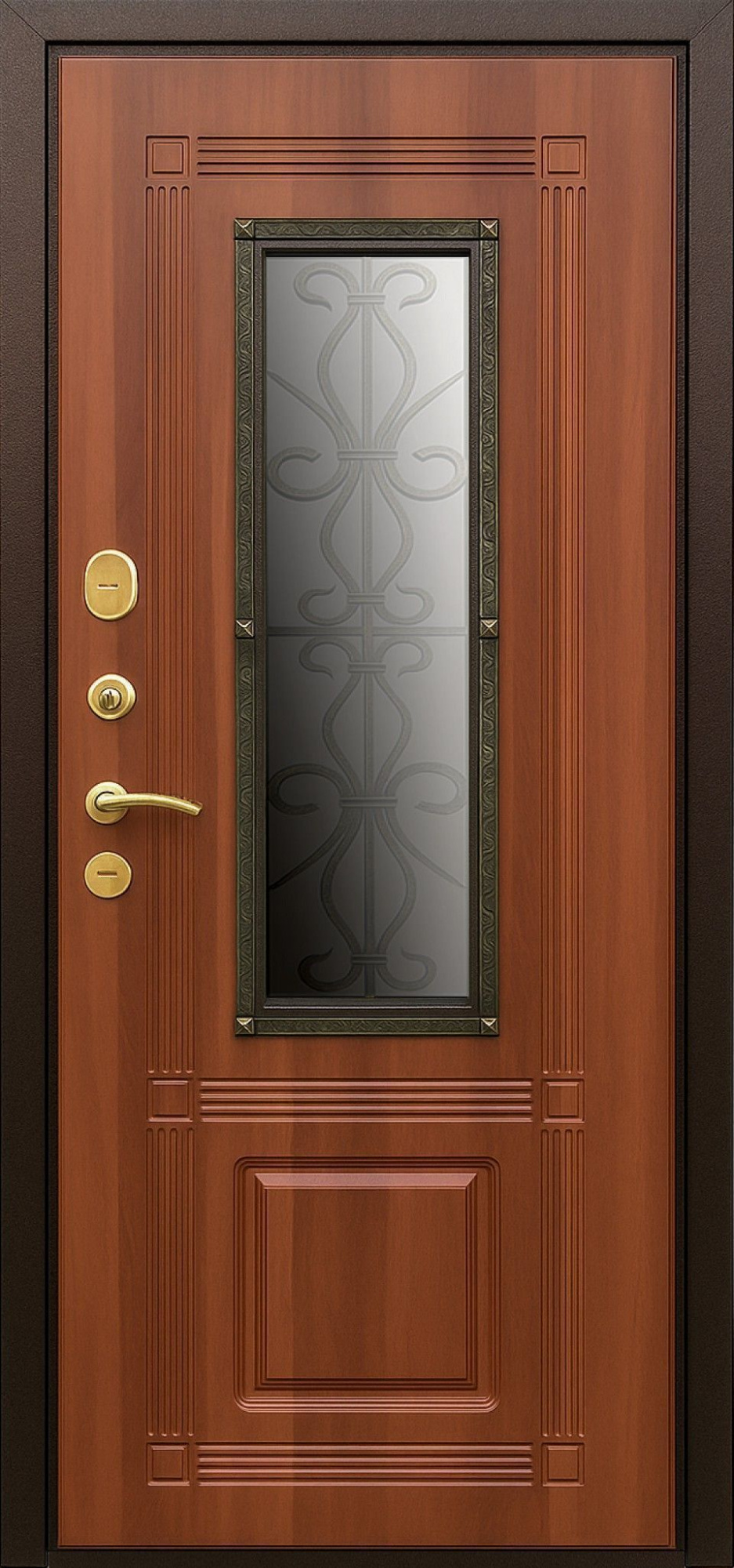 Входная дверь АМЕЛИЯ 860*2050 (АМЕЛИЯ винорит орех грецкий)