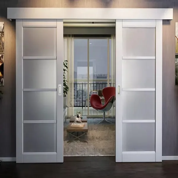 Комплект для двустворчатой синхронной двери до 60кг, стандартный стопор STABLE